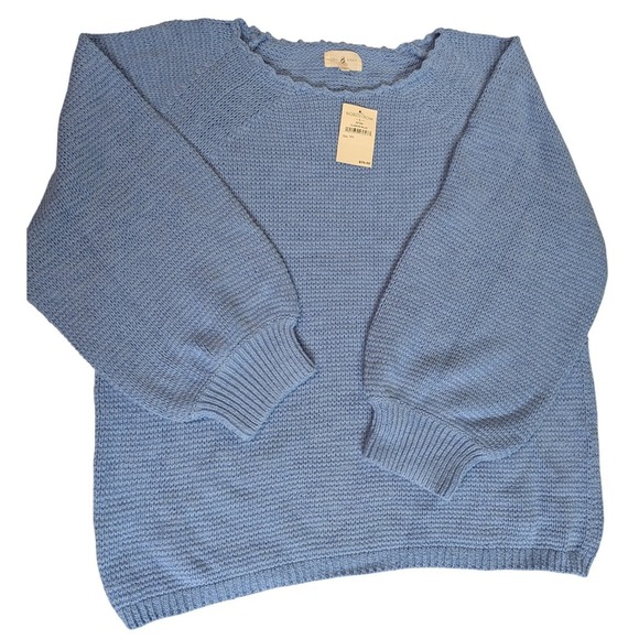 Lou & Grey Sweaters - NWT Lou & Grey Nordstrom Shaye Balloon Sleeve Sweater XXL Clarion Blue Knit NEW